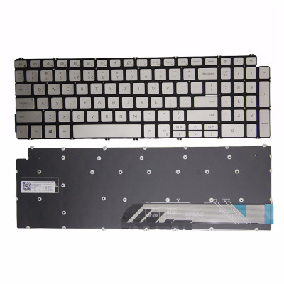 Dell G15 5510 5511 5505 5515 15Pro-5518 Inspiron 7500 7501 серебряная американская клавиатура оригинал