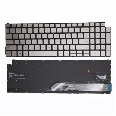Dell G15 5510 5511 5505 5515 15Pro-5518 Inspiron 7500 7501 серебряная подсветка US клавиатура оригинальная