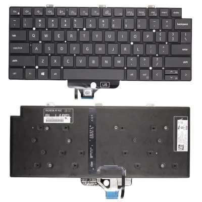 Dell Latitude 13-7320 5320 P133G backlit tastatură US original