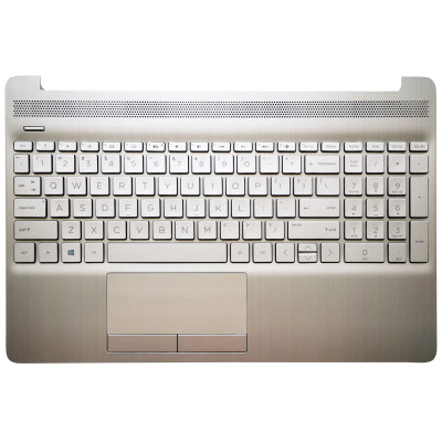 by HP 15S-DU, 15S-DY, 15S-DR, 15S-GW, 15S-CS, 15S-DW, TPN-C139, 250 G8, silver backlit US مَرْجِس on pcspare.com - Global Laptop Parts Center