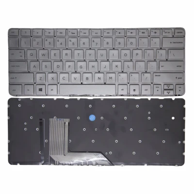 HP SpectreX360 13-4000 13-4001 13T-4000 TPN-Q157 TPN-Q213 stříbrná podsvícená klávesnice US