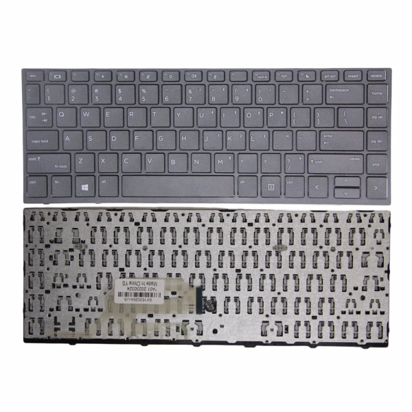 By HP 430 G5, 440 G5, 445 G5, 640 G4 G5, fekete keret US billentyűzet OEM at pcspare.com — Global Laptop Parts Center