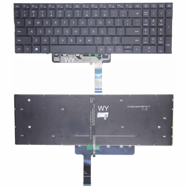By Huawei MateBook D16, MCLF-16, MCLG-16, RLEF-16, RLEFG-16, американская клавиатура с подсветкой at pcspare.com — Global Laptop Parts Center