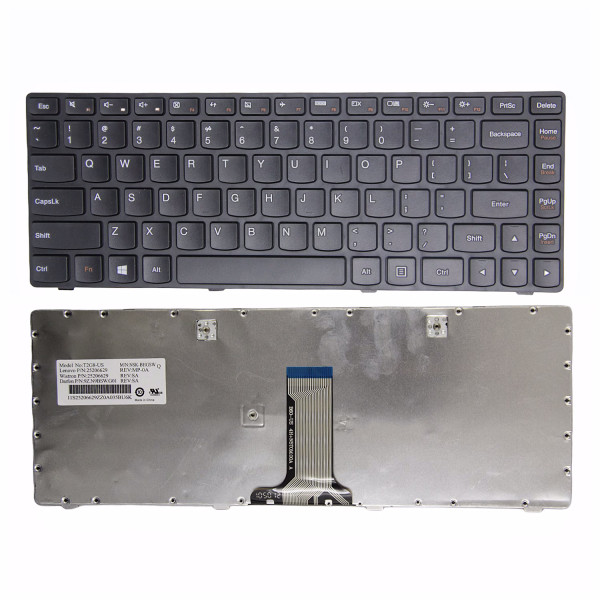 By Lenovo G480 G400 G405 G490 G410 G485 Z480 Z485 Z380 Z385 black frame US keyboard OEM at pcspare.com — Global Laptop Parts Center