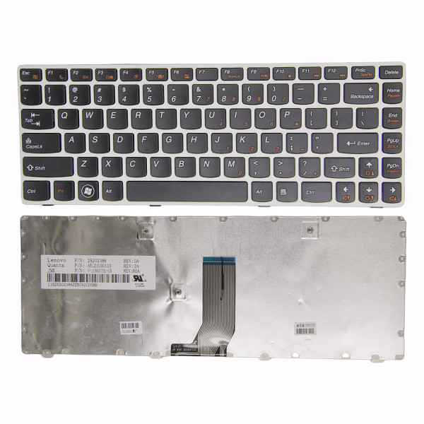 By Lenovo G480 G400 G405 G490 G410 G485 Z480 Z485 Z380 Z385 white frame US keyboard at pcspare.com — Global Laptop Parts Center