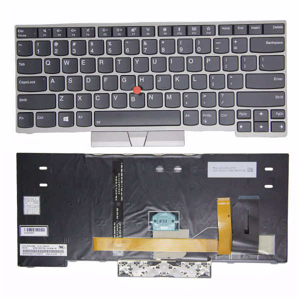 By Lenovo R490 E485 R485 P43S S2 yoga 3RD Gen 3 S2 4TH 5TH الفضة US keyboard at pcspare.com — Global Laptop Parts Center