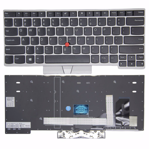By Lenovo R490 E485 R485 P43S S2 yoga 3RD Gen 3 S2 4TH 5TH Silberrahmen US Keyboard High Copy at pcspare.com — Global Laptop Parts Center