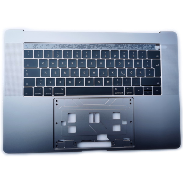 By Apple MacBook Pro A1707 15" 2016 2017, backlit Germany DE keyboard palmrest Space Gray at pcspare.com — Global Laptop Parts Center
