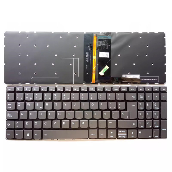 By Lenovo IdeaPad 320-15 320-15IAP 320-15ABR AST ISK gray backlit Spanish SP keyboard at pcspare.com — Global Laptop Parts Center