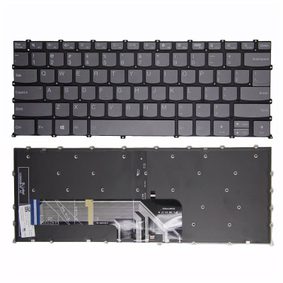 Lenovo K4E-ARE E4-ITL Air14 2020 2021 Pro14ITL 6-14ITL gray backlit F10 LOCK US keyboard