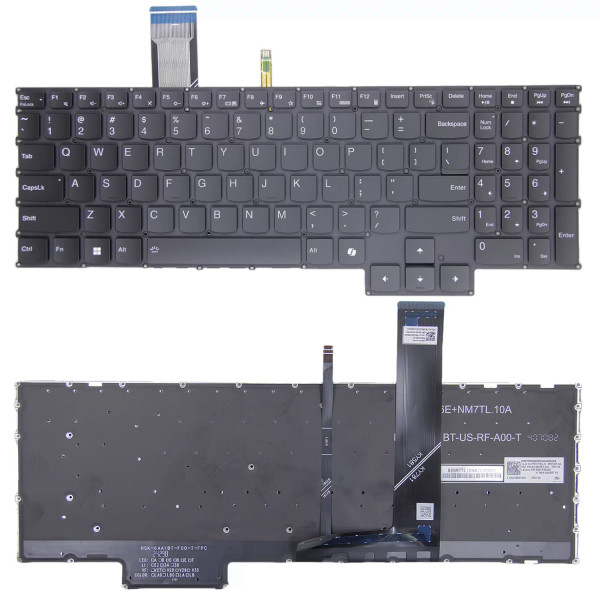 By Lenovo Legion 5 15ARH7 15ARH7H 15IAH7 15IAH7H, teclado AI preto retroiluminado at pcspare.com — Global Laptop Parts Center