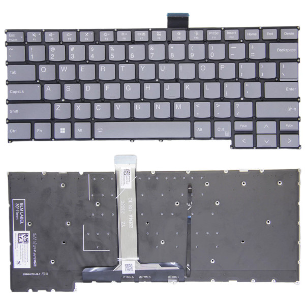 By Lenovo Thinkbook 14 G6 IRL ABP 2023, X5-14 IRL IRP retroiluminado teclado estadounidense gris at pcspare.com — Global Laptop Parts Center