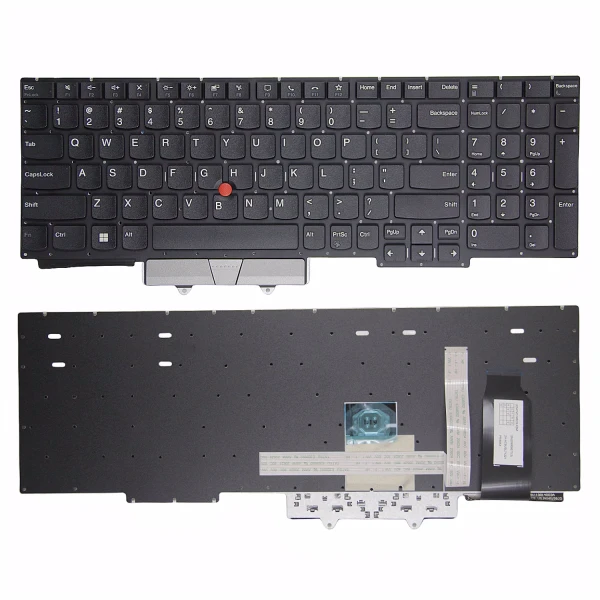 By Lenovo Thinkpad E15 Gen 1 Gen 2 Gen 3 Gen 4 R15 strieborná US klávesnica originál at pcspare.com — Global Laptop Parts Center