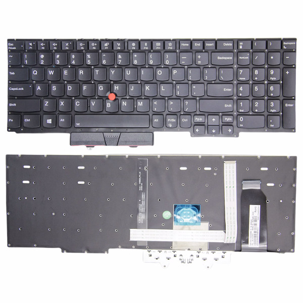 By Lenovo Thinkpad E15 Gen 1 Gen 2 Gen 3 Gen 4 R15 with trackpoint backlit US keyboard high copy at pcspare.com — Global Laptop Parts Center