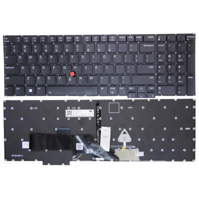 Lenovo Thinkpad E16 Gen 1, Thinkpad E16 Gen 2, чорний підсвічування US клавіатури