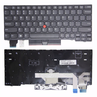 Lenovo Thinkpad X280 A285 X390 X395, X13 Gen 1, L13 Gen 1 Gen 2, L13 yoga Gen 1 اسود إطار مع نقطة US keyboard OEM