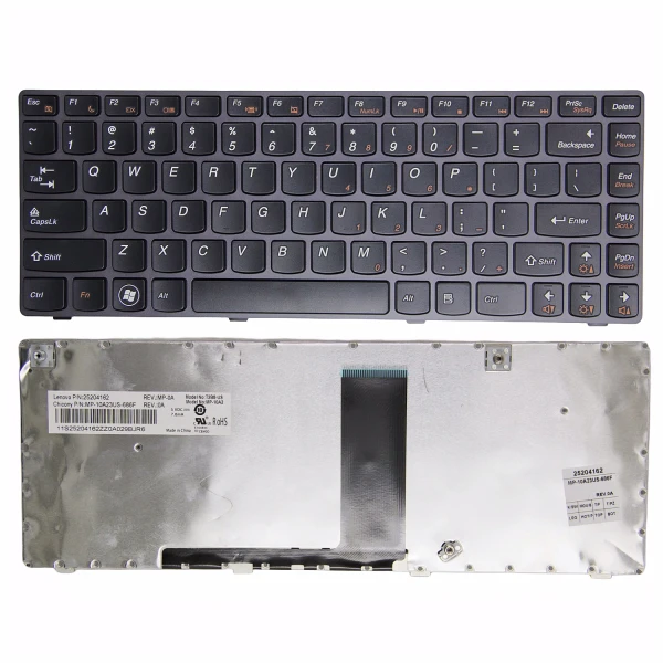 By Lenovo V480S V380S V380A xám khung bàn phím U.S. at pcspare.com — Global Laptop Parts Center