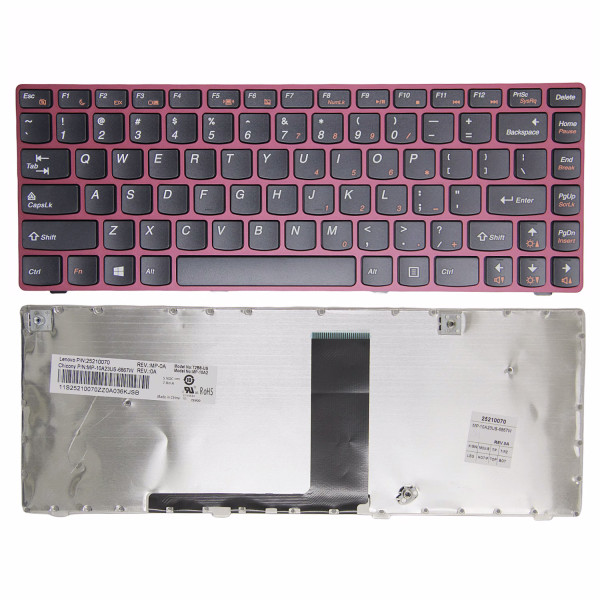 By Lenovo V480S V380S V380A quadro vermelho teclado EUA at pcspare.com — Global Laptop Parts Center