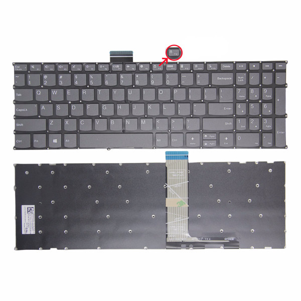 By Lenovo XIAOXIN 16 IRL8 ABR8 IAH8 Slim 5 16 15P IH gris F10 Verrouiller le clavier américain at pcspare.com — Global Laptop Parts Center