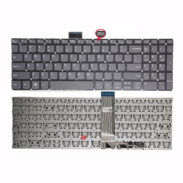 By Lenovo Xiaoxin 16 IRL8 ABR8 IAH8 Slim 5 16 15P IMH cinza F10 Bloqueio teclado dos EUA OEM at pcspare.com — Global Laptop Parts Center