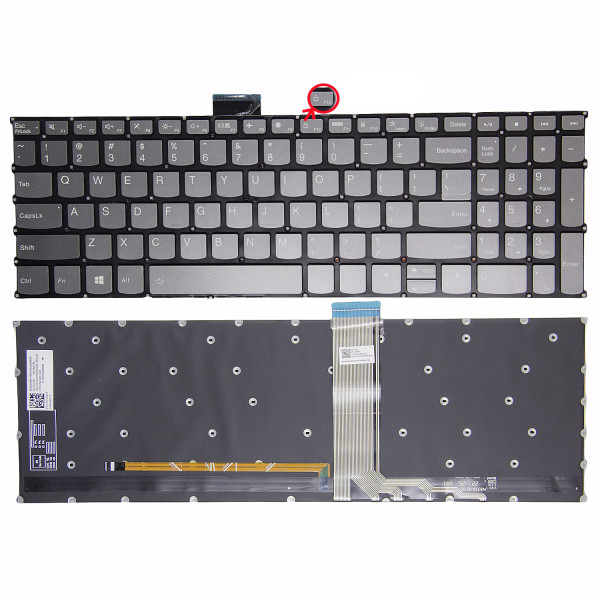 By Lenovo XIAOXIN 16 IRL8 ABR8 IAH8 Slim 5 16 15P IMH gray F10 محفوظة US keyboard at pcspare.com — Global Laptop Parts Center