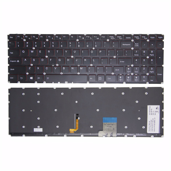 By Lenovo Y50-70 U530 Y50P красная подсветка US клавиатура at pcspare.com — Global Laptop Parts Center
