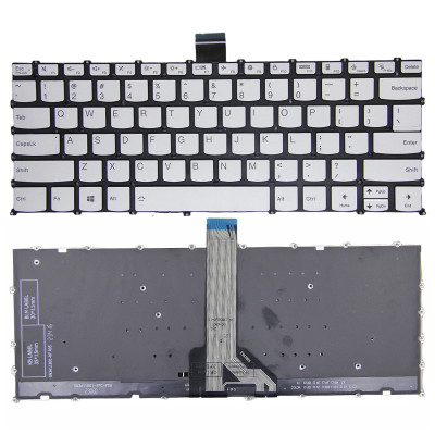 by Lenovo yoga Slim 6 14IAP8 14IRP8 14APU8 14IRH8, silberne hintergrundbeleuchtete US-Tastatur on pcspare.com - Global Laptop Parts Center
