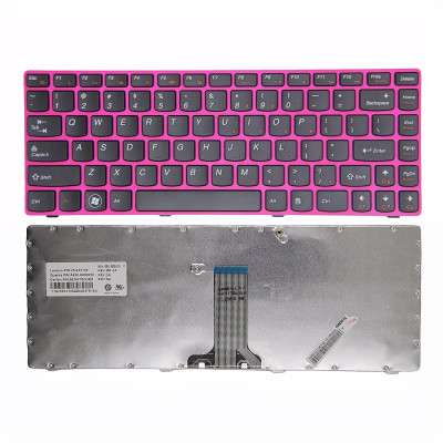 by Lenovo Z470 Z370 Z375 Z370A Z470A Z475A red frame US keyboard original on pcspare.com - Global Laptop Parts Center