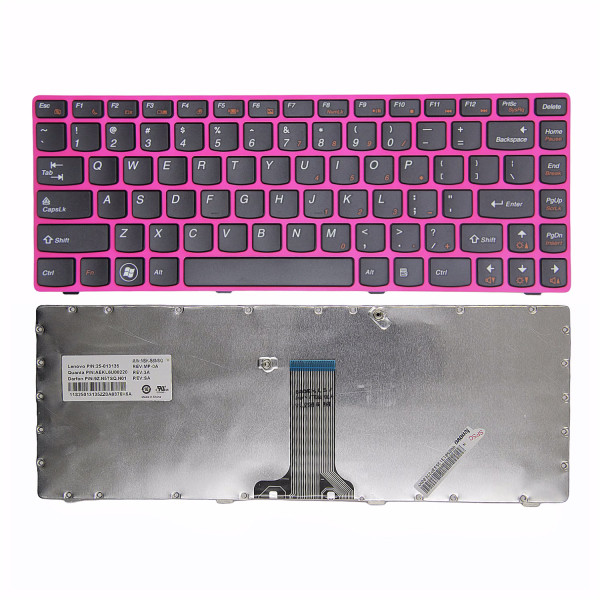 By Lenovo Z470 Z370 Z375 Z370A Z470A Z475A red frame US keyboard original at pcspare.com — Global Laptop Parts Center