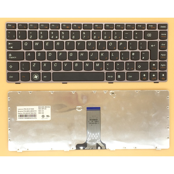 By Lenovo Z470 Z475 Z375 Z370 Z370A Z470A Z475A UK keyboard at pcspare.com — Global Laptop Parts Center