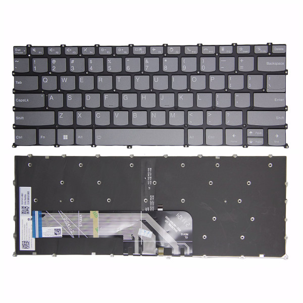 By Lenovo yoga Slim 7 Pro-14ACH5, yoga Slim 7 Pro-14ARH5, yoga Slim 7 Pro-14IHU5, yoga Slim 7 Pro-14ITL5, F10 call gray backlit US keyboard at pcspare.com — Global Laptop Parts Center