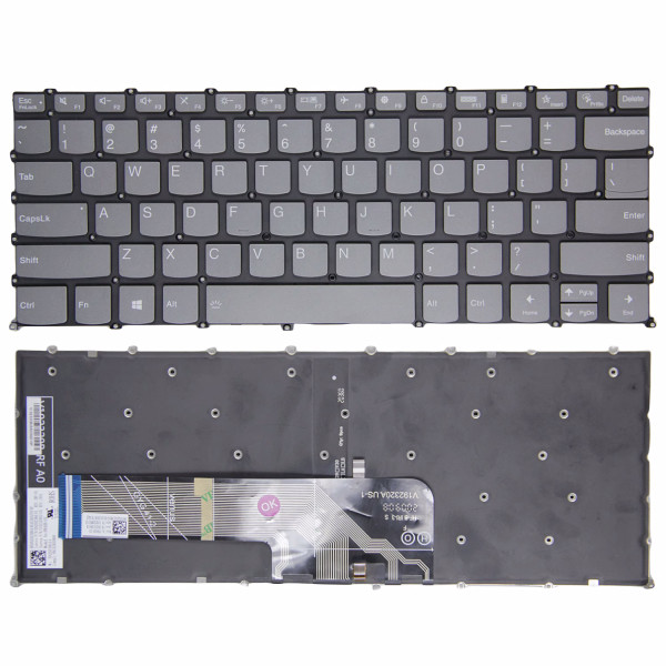 By Lenovo IdeaPad Slim 3 14IRU9 14ITN9, F10 lock gray backlit US keyboard at pcspare.com — Global Laptop Parts Center