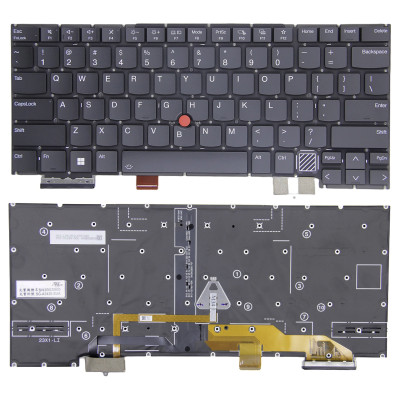Lenovo thinkpad X1 Carbon 12th Gen 2024, X1 Carbon 13th Gen 2025, backlit US keyboard original black