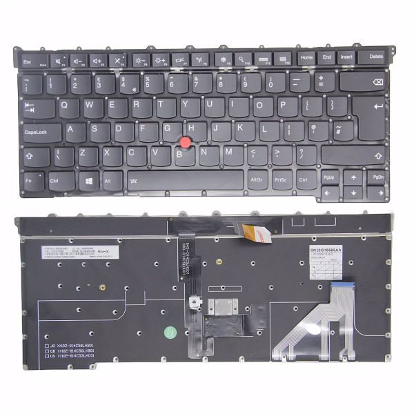 By Lenovo thinkpad X1 Carbon 3th Gen 2015 backlit UK keyboard original at pcspare.com — Global Laptop Parts Center
