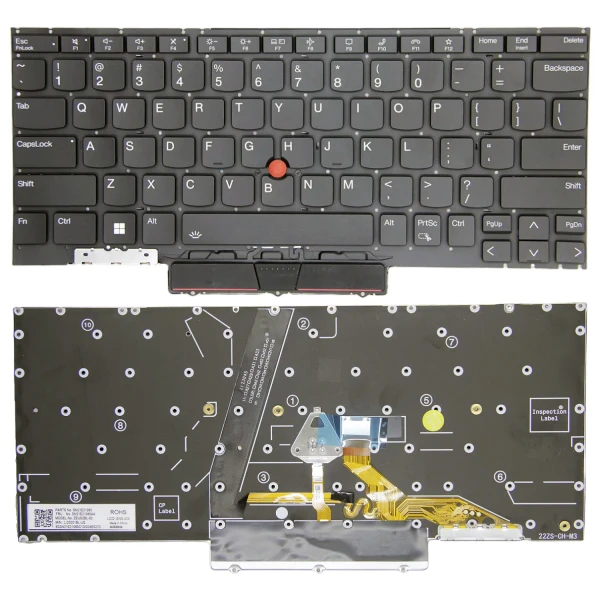 By Lenovo thinkpad X1 nano Gen 2, X1 nano Gen 3, podświetlony US klawiatury wysokiej kopii at pcspare.com — Global Laptop Parts Center