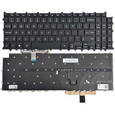 LG gram 15Z90P, 15Z95P, 16Z90P, 16Z90PF, 16Z95P, teclado preto retroiluminado dos EUA