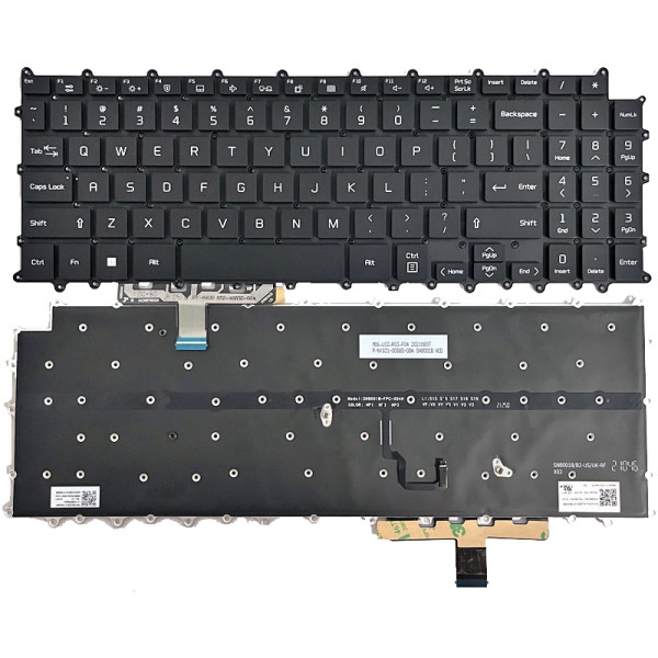 By LG gram 15Z90P, 15Z95P, 16Z90P, 16Z90PF, 16Z95P, clavier américain rétroéclairé noir at pcspare.com — Global Laptop Parts Center