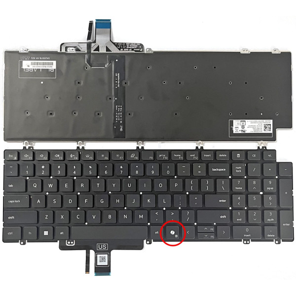 By Dell Latitude 3540 5531 5540 rétroéclairé clavier américain AI at pcspare.com — Global Laptop Parts Center