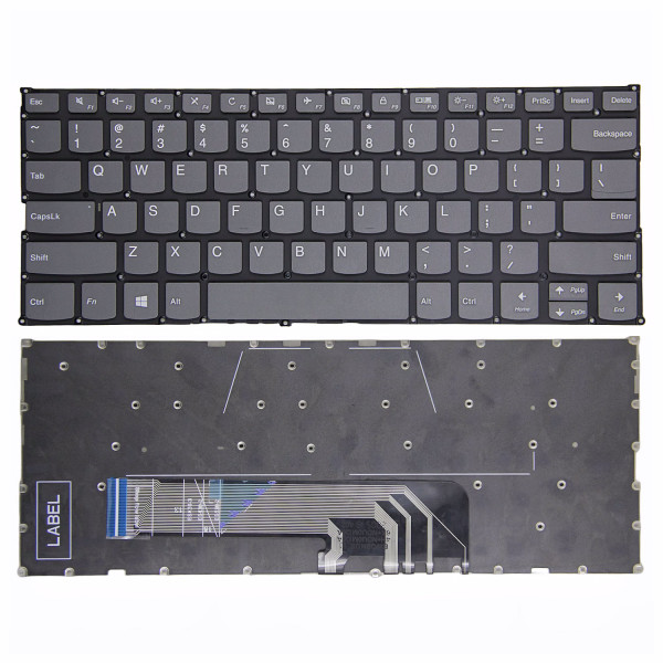 By Lenovo yoga 730-13IKB 730-13IWL 730-15IKB 730-15IWL серая американская клавиатура оригинал at pcspare.com — Global Laptop Parts Center