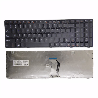 by Lenovo G580 G590 Z580 Z585 G585 G780 black frame US keyboard original on pcspare.com - Global Laptop Parts Center