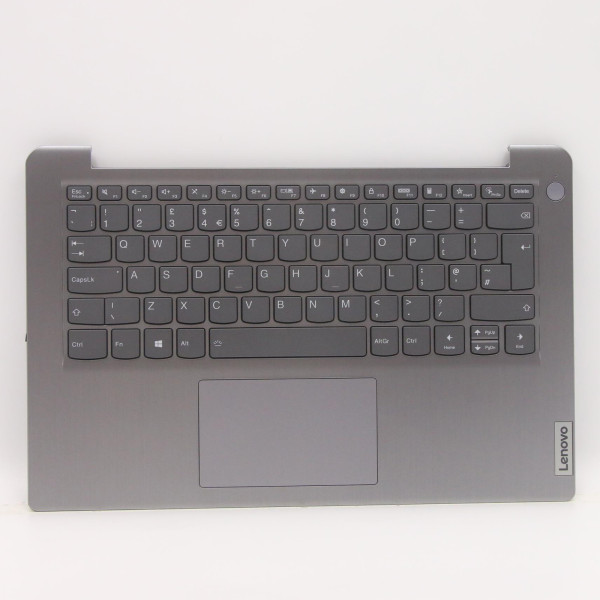 By Lenovo IdeaPad 3 14ITL6 5CB1C04423 silver backlit UK keyboard palmrest at pcspare.com — Global Laptop Parts Center
