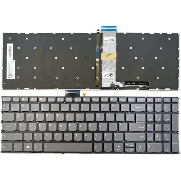 By Lenovo IdeaPad 15S ALC7 IAU7, teclado F10 cinzento chamado de teclado dos EUA at pcspare.com — Global Laptop Parts Center