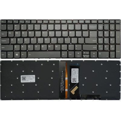 by Lenovo IdeaPad S145-15API, S145-15AST, S145-15IGM, S145-15IIL, S145-15IKB, S145-15IML, S145-15IWL, power backlit US keyboard gray on pcspare.com - Global Laptop Parts Center