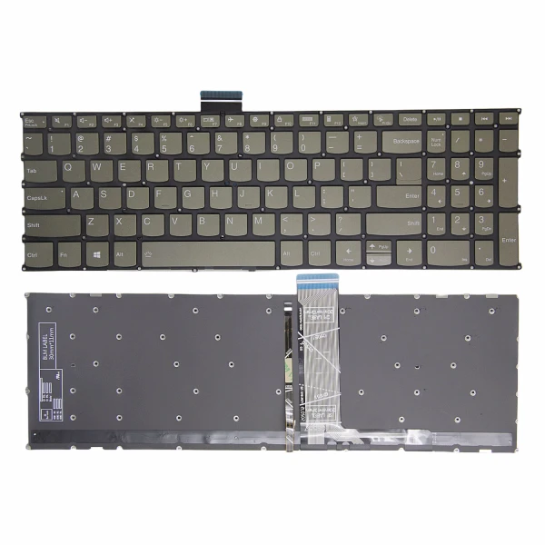 By Lenovo IdeaPad Slim 3 15ABR8 15AMN8 15IAH8 15IRH8 15IRU8, teclado estadounidense de retroiluminación verde at pcspare.com — Global Laptop Parts Center