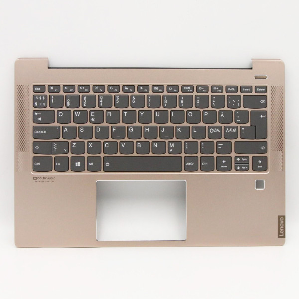 By Lenovo Ideapad S540- 14API Teclado Rose Gold backlit Norueguês encosto de palma do teclado NE at pcspare.com — Global Laptop Parts Center