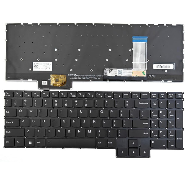 By Lenovo Legion 5 16IRX9, Legion 5i 16IRX9, Legion 5i Gen 9 16IRX9 RGB retroilluminato tastiera US nero at pcspare.com — Global Laptop Parts Center