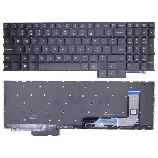 By Lenovo Legion Pro 7 16ADR10H - Tipe 83RV hitam backlit US keyboard AI at pcspare.com — Global Laptop Parts Center