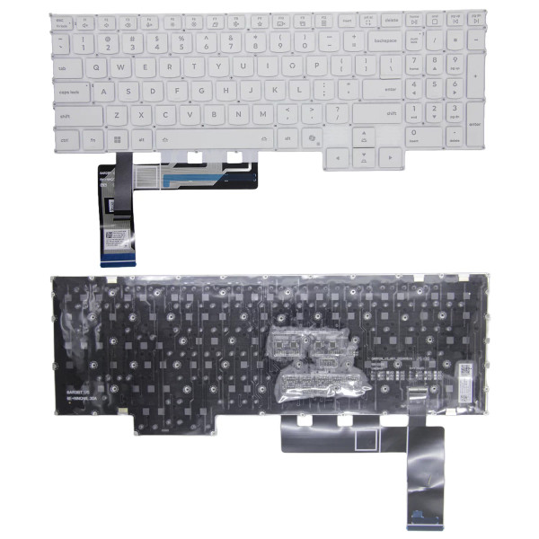 By Lenovo Legion Y7000P, R7000P, Y9000P, R9000P, IRX10, IAX10, AHP10, ADR10, 2025 white RGB backlit US keyboard AI at pcspare.com — Global Laptop Parts Center
