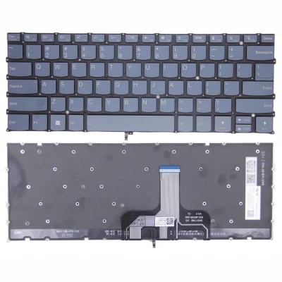 by Lenovo yoga 7 14ARB7 14IAL7, yoga Slim 7 Prox 14ARH7 14IAH7, teclado azul iluminado dos EUA on pcspare.com - Global Laptop Parts Center