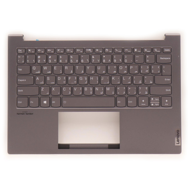 By Lenovo ThinkBook 13x ITG 5CB1C93627 Paume de clavier AR en gris rétroéclairé arabe at pcspare.com — Global Laptop Parts Center